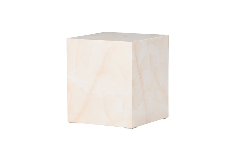 VENTURE DESIGN York hyt salongbord - lys gul / marmorlignende MDF