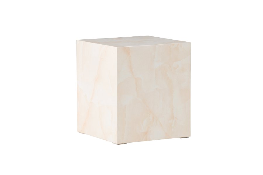 VENTURE DESIGN York hyt salongbord - lys gul / marmorlignende MDF