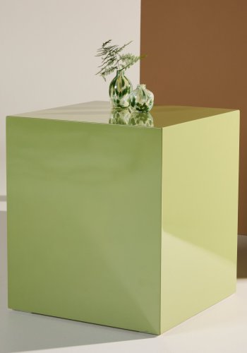 VENTURE DESIGN York hyt salongbord - lysegrnn / glanset MDF