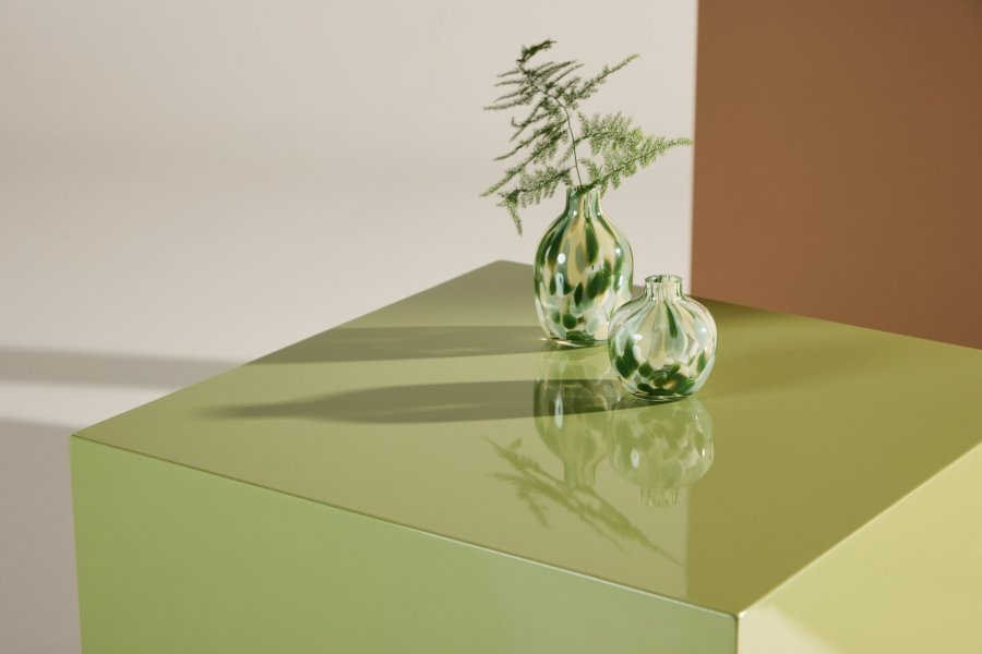 VENTURE DESIGN York hyt salongbord - lysegrnn / glanset MDF