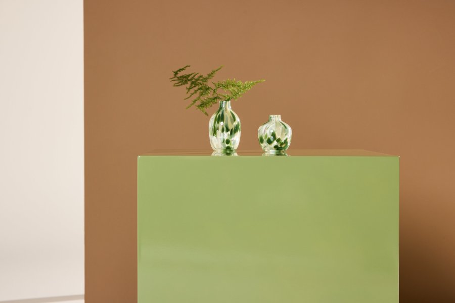 VENTURE DESIGN York hyt salongbord - lysegrnn / glanset MDF