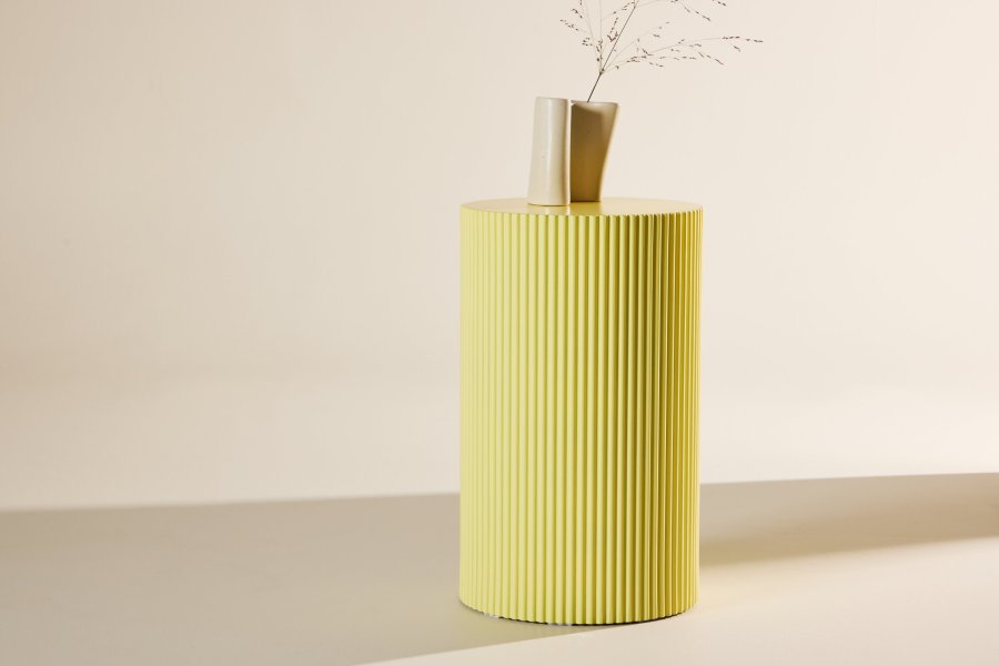 VENTURE DESIGN Lenox sidebord - lys gul / MDF