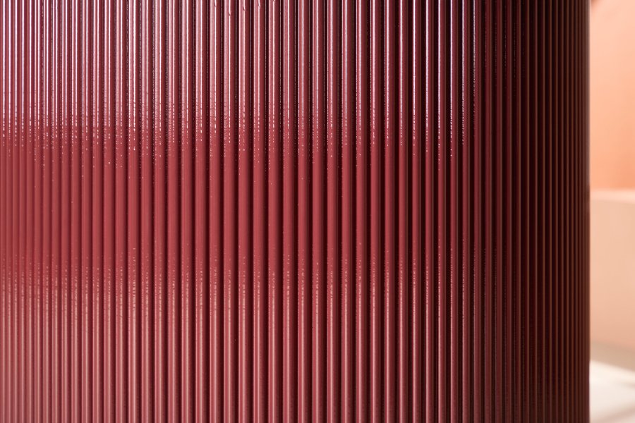 VENTURE DESIGN Lenox spisebord - Burgunder ben / Burgunder MDF, finr