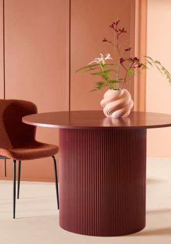 VENTURE DESIGN Lenox spisebord - Burgunder ben / Burgunder MDF, finr