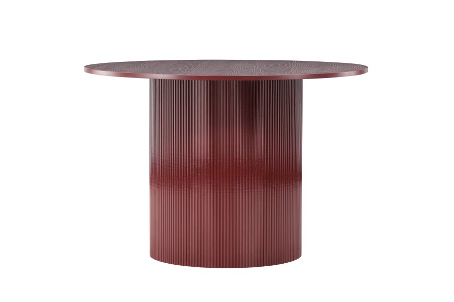 VENTURE DESIGN Lenox spisebord - Burgunder ben / Burgunder MDF, finr