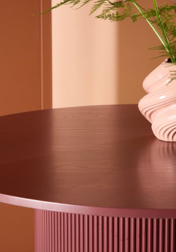 VENTURE DESIGN Lenox spisebord - Burgunder ben / Burgunder MDF, finr