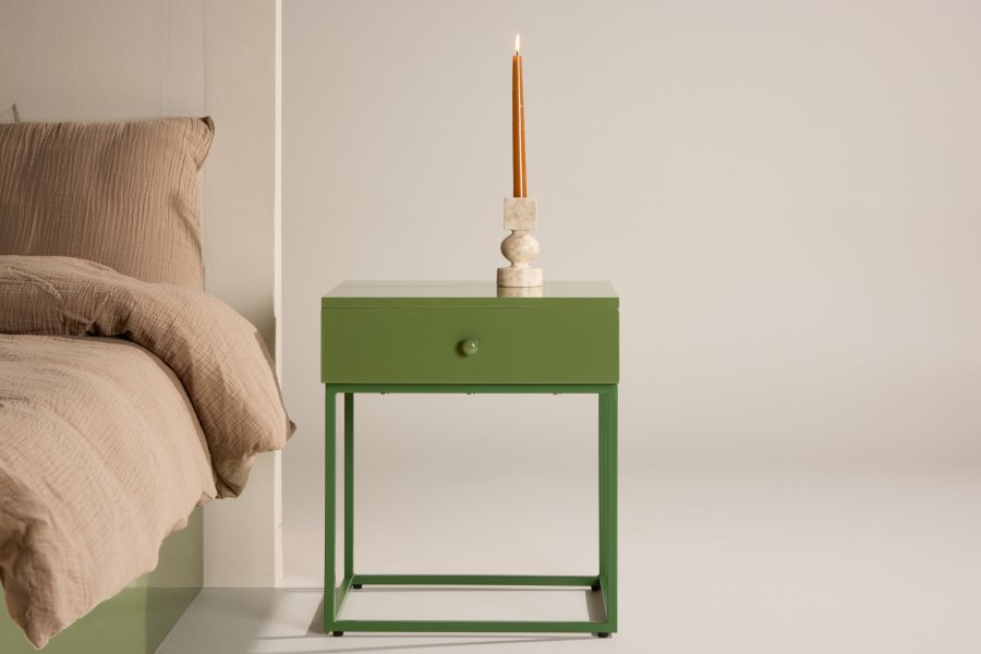 VENTURE DESIGN Bakal Nachttisch - Grn / Grn