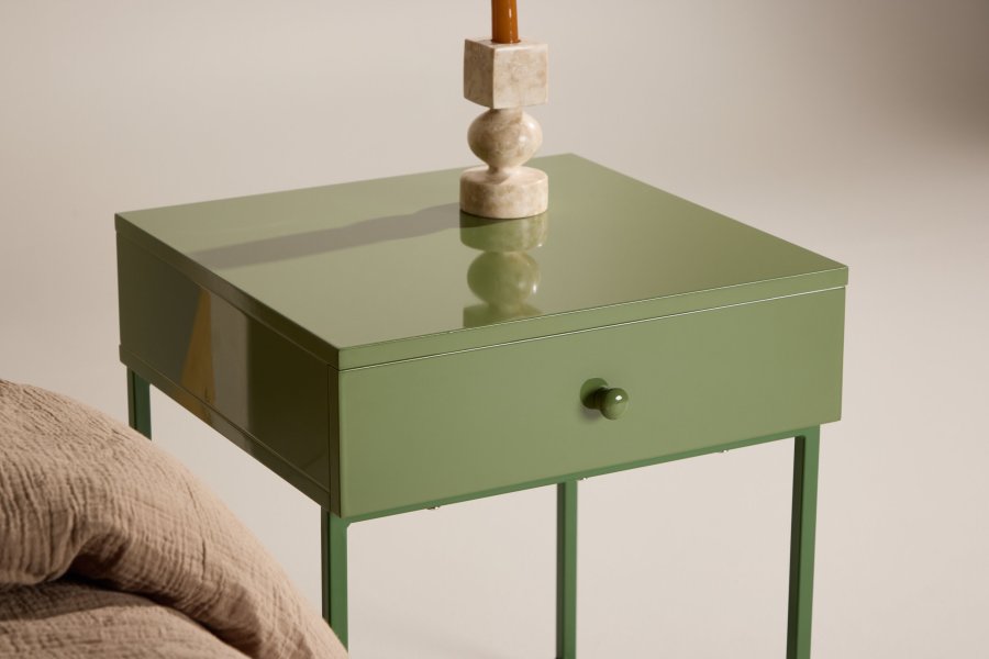 VENTURE DESIGN Bakal Nachttisch - Grn / Grn