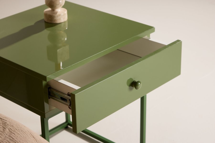 VENTURE DESIGN Bakal Nachttisch - Grn / Grn