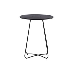 VENTURE DESIGN Bacong udendrs cafbord, rund - sort stl (60)