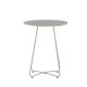 VENTURE DESIGN Bacong utend�rs kaf&eacute;bord, rundt - beige st�l (�60)