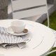 VENTURE DESIGN Bacong utend�rs kaf&eacute;bord, rundt - beige st�l (�60)