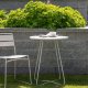 VENTURE DESIGN Bacong utend�rs kaf&eacute;bord, rundt - beige st�l (�60)