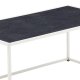 VENTURE DESIGN Siaton utendrs salongbord, rektangulrt - mrkegr og hvit (60x110)