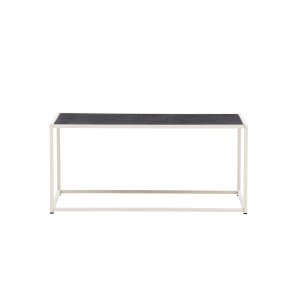 VENTURE DESIGN Siaton udendrs loungebord, rektangulr - mrkegr og hvid (60x110)