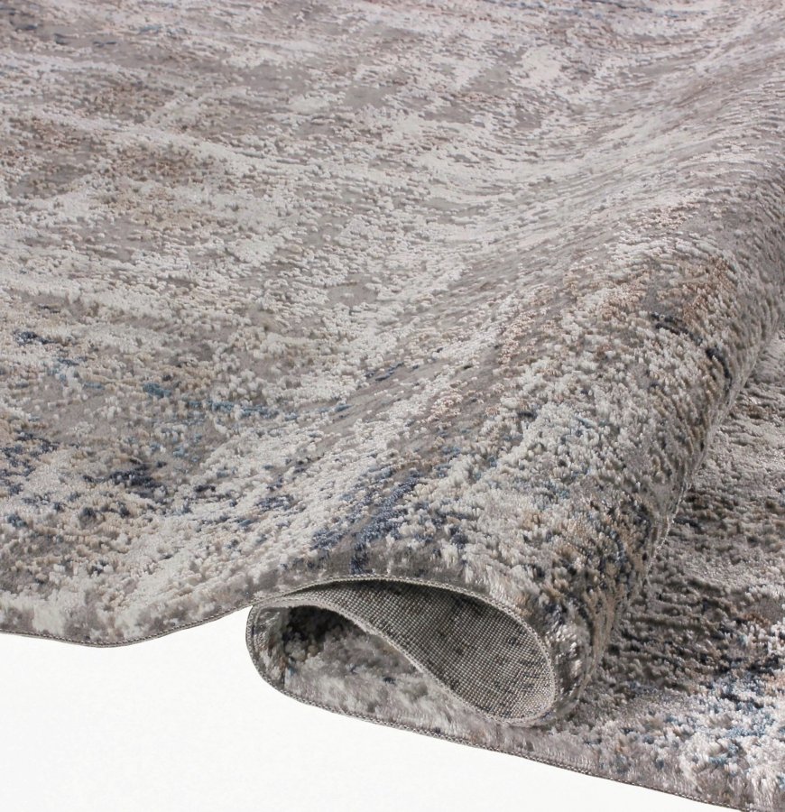 TEPPI Leo gulvtppe m. mnster, rektangulr - beige polypropylen/polyester (120x180)