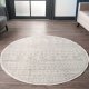 TEPPI Leo gulvtppe m. mnster, rund - beige polypropylen/polyester (160)