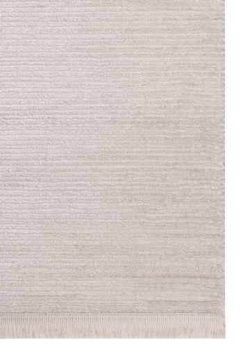 TEPPI Leo gulvtppe m. frynser, rektangulr - creme polypropylen/polyester (160x230)