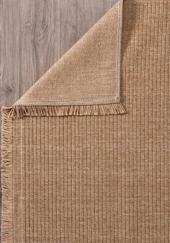 TEPPI Vlora TEPPI Vlora gulvtppe m. frynser, rektangulr - beige polypropylen (100x300)