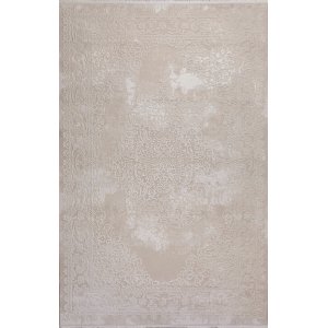 TEPPI Diva teppe med mnster, rektangulrt - beige akryl (120x180)