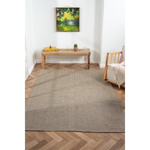 TEPPI Friolero teppe med mnster, rektangulrt - flerfarget jute (80x300)