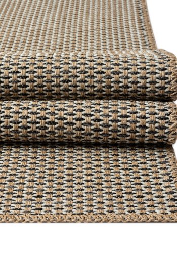 TEPPI Friolero gulvtppe m. mnster, rektangulr - multifarvet jute (80x300)