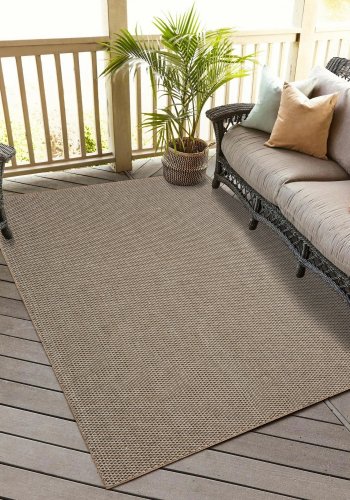 TEPPI Friolero gulvtppe m. mnster, rektangulr - multifarvet jute (160x230)