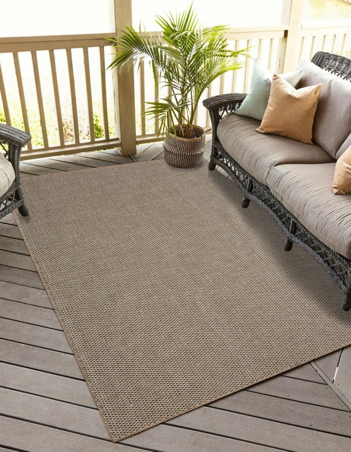 TEPPI Friolero gulvtppe m. mnster, rektangulr - multifarvet jute (160x230)