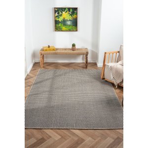 TEPPI Friolero teppe med mnster, rektangulrt - flerfarget jute (80x300)