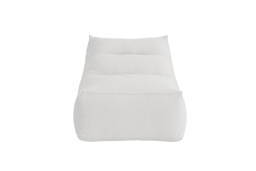 VENTURE HOME Redang Relaxbag-stoff - Hvitt Boucl&eacute;-stoff / 118*94*83