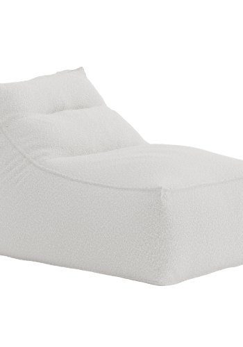 VENTURE HOME Redang Relaxbag-stoff - Hvitt Boucl&eacute;-stoff / 118*94*83