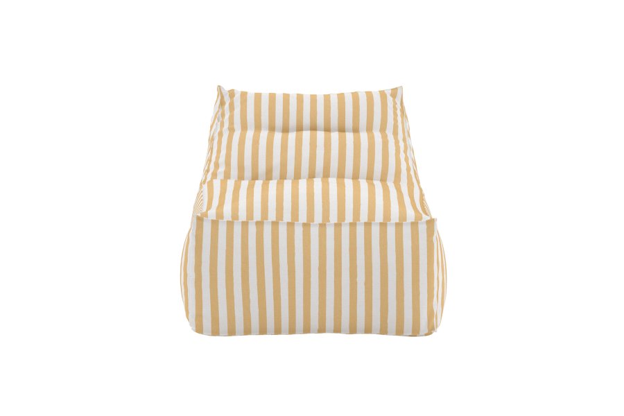 VENTURE HOME Redang Relaxbag Stoff - Hvit/Gulstripet / 118*94*83