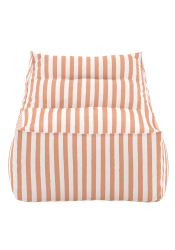 VENTURE HOME Redang Relaxbag Stoff - Hvit/ Ferskenstripete / 118*94*83