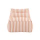 VENTURE HOME Redang Relaxbag Stoff - Hvit/ Ferskenstripete / 118*94*83