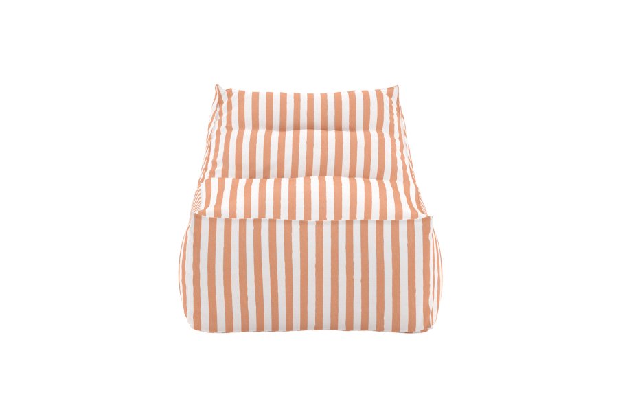 VENTURE HOME Redang Relaxbag Stoff - Hvit/ Ferskenstripete / 118*94*83