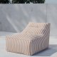 VENTURE HOME Redang Relaxbag Stoff - Hvit/ Ferskenstripete / 118*94*83