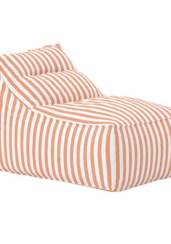 VENTURE HOME Redang Relaxbag Stoff - Hvit/ Ferskenstripete / 118*94*83