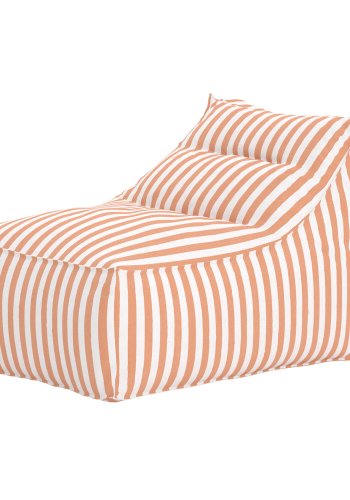 VENTURE HOME Redang Relaxbag Stoff - Hvit/ Ferskenstripete / 118*94*83