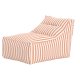VENTURE HOME Redang Relaxbag Stoff - Hvit/ Ferskenstripete / 118*94*83