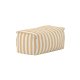 VENTURE HOME Redang Ottoman Stoff - Hvit/Gulstripet / 75*40*33