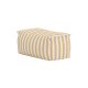 VENTURE HOME Redang Ottoman Stoff - Hvit/Gulstripet / 75*40*33