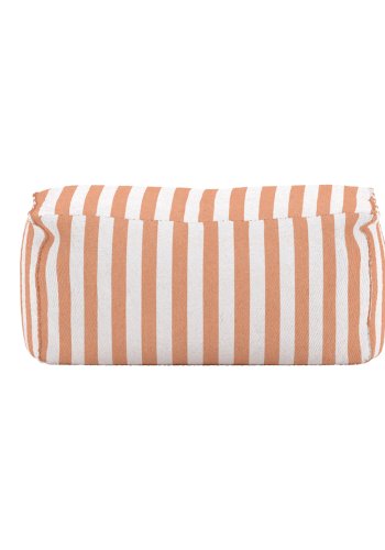 VENTURE HOME Redang Ottoman Stoff - Hvit/ Ferskenstripete / 75*40*33