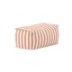 VENTURE HOME Redang Ottoman Stoff - Hvit/ Ferskenstripete / 75*40*33