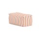 VENTURE HOME Redang Ottoman Stoff - Hvit/ Ferskenstripete / 75*40*33