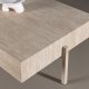 VIND KOLLEKSJON Vadholmen salongbord, rektangulrt - hvit MDF med travertin-utseende og stl (82x126)