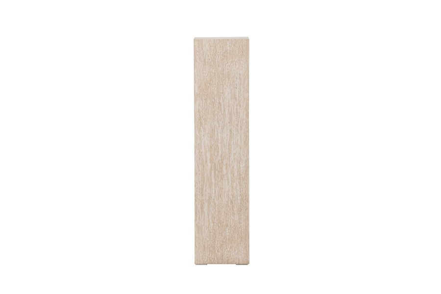VIND COLLECTION Ramsvik sidebord, firkantet - beige MDF med travertin-look (23x23xH:95)