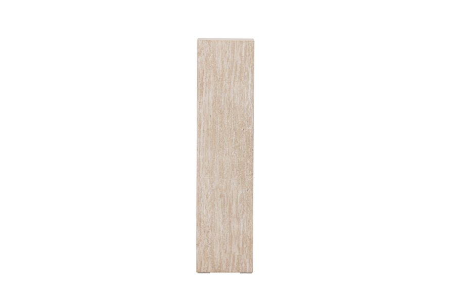 VIND COLLECTION Ramsvik sidebord, firkantet - beige MDF med travertin-look (23x23xH:95)
