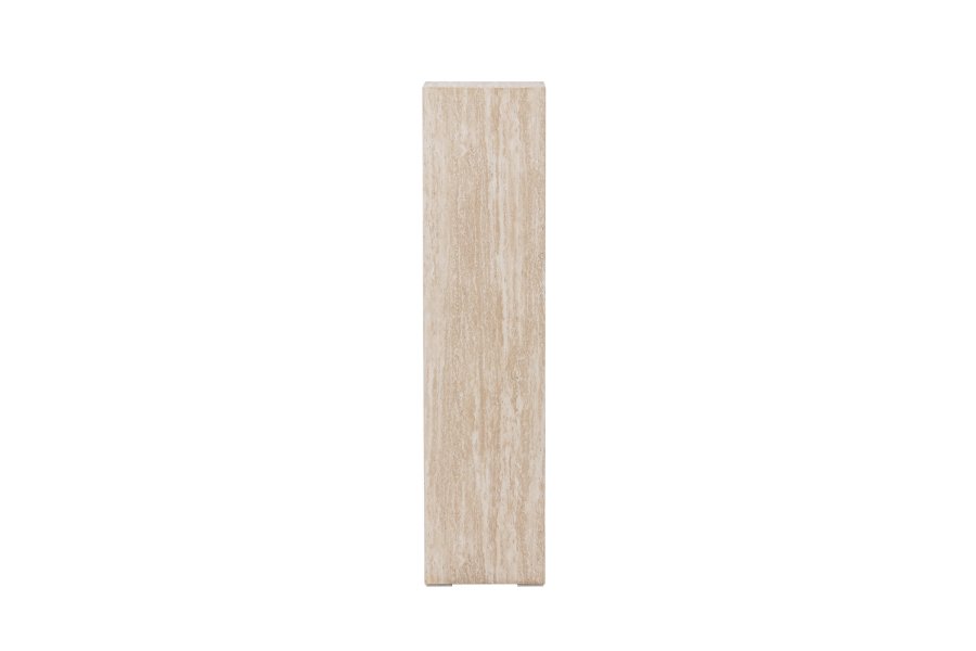VIND COLLECTION Ramsvik sidebord, firkantet - beige MDF med travertin-look (23x23xH:95)