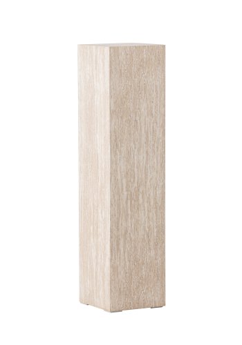 VIND COLLECTION Ramsvik sidebord, firkantet - beige MDF med travertin-look (23x23xH:95)