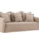 VIND COLLECTION Oskarshamn 3-seters sofa - beigebrunt stoff og bjrketre